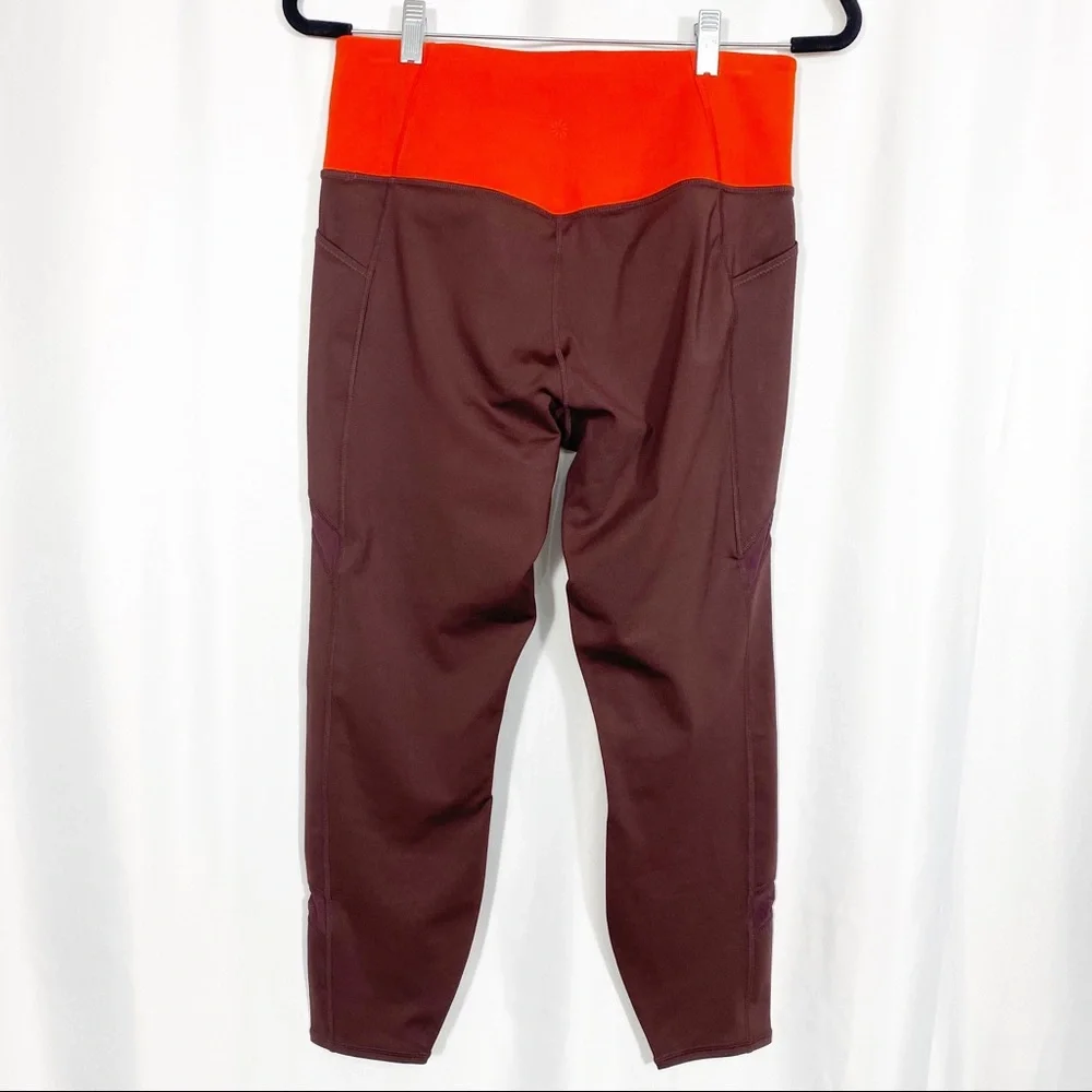 Athleta Tenacity 7/8 Tight Leggings Powerlift High Rise: Antique Burgundy